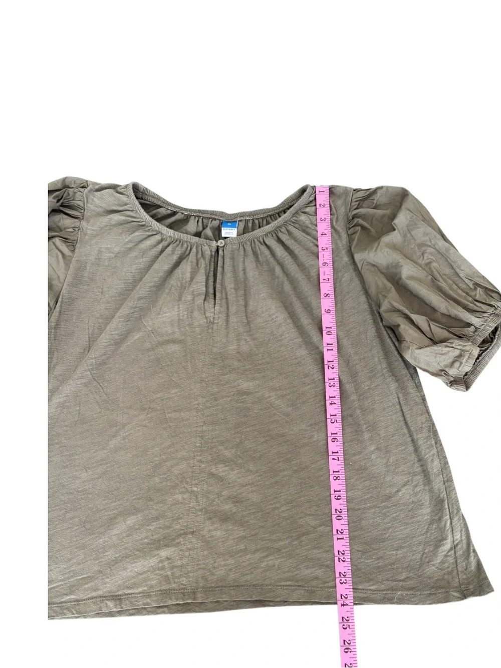 Old Navy Women's Short-Sleeve Puff-Sleeve Slub-Knit Top